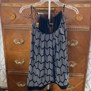 Maurices XXL black white tank top blouse